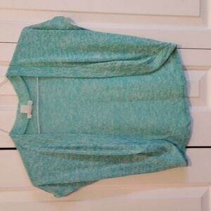Self-Esteem mint color open sweater medium